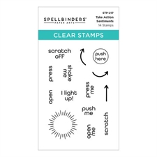 Spellbinders Clear Stamps - Layered Wildflowers Scene
